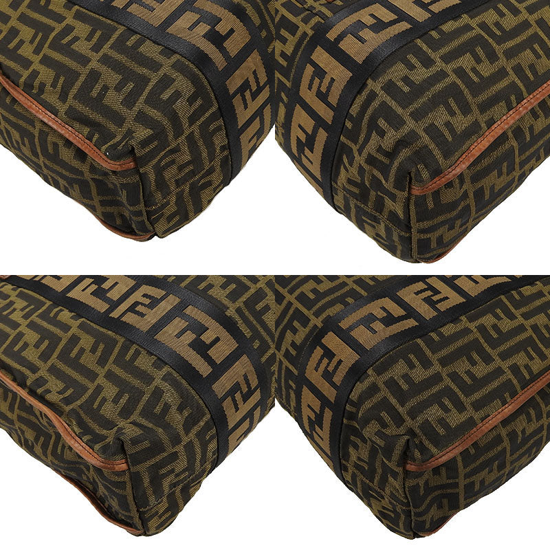 Fendi 7VA158 Zucca Canvas Leather 2way Bag