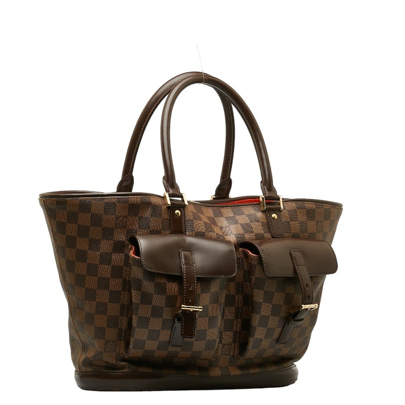 Louis Vuitton GM Handbag N51120 Brown PVC Leather Lady Louis Vuitton
