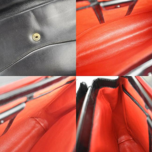 Gucci Envelope Kelly Leather Top Handle Shoulder Bag