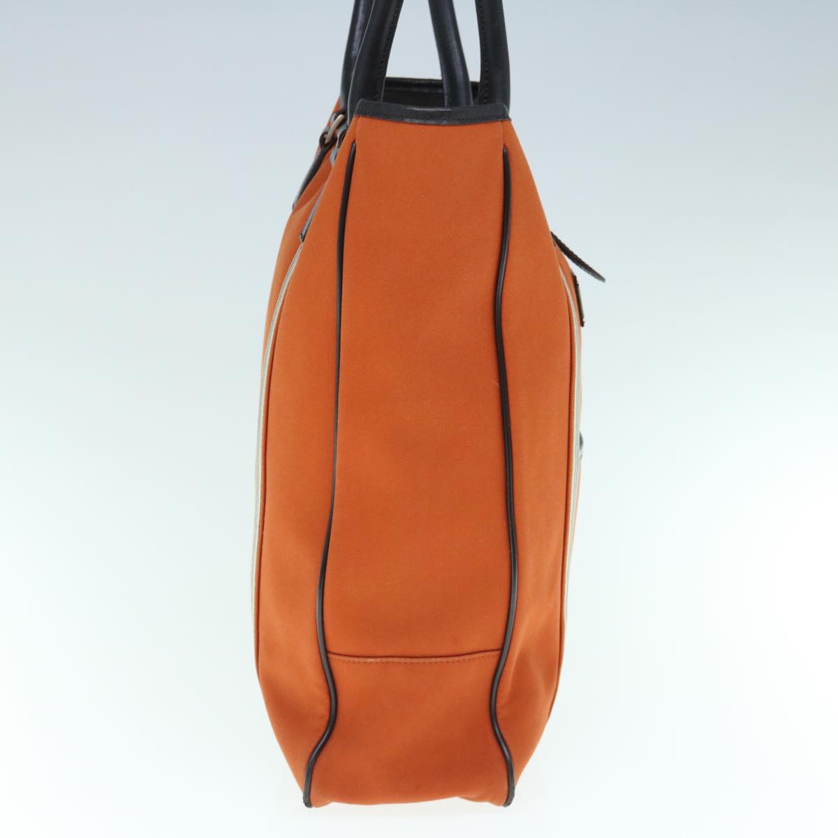 Burberry Black label Shoulder Bag Canvas Orange Auth bs11428