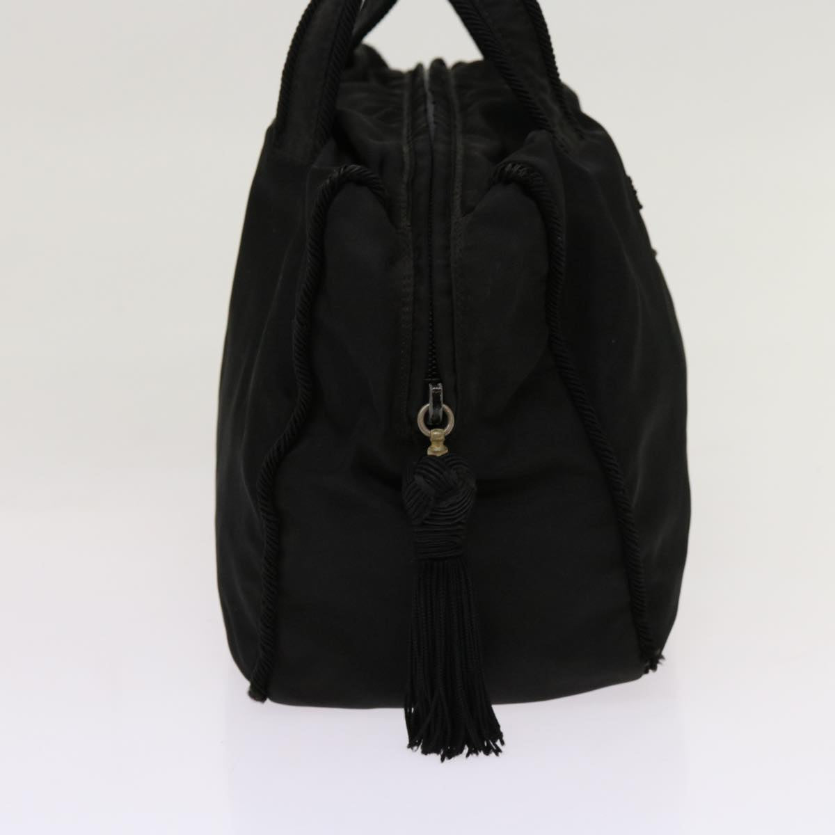 PRADA Hand Bag Nylon Black Auth bs13129