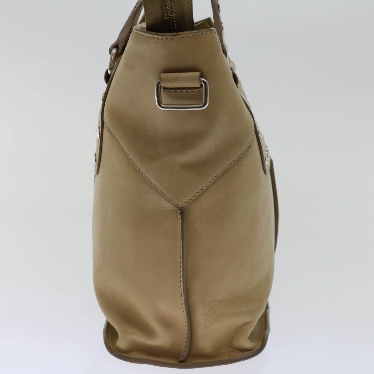 Luxury CELINE Hand Bag Leather Beige 13273