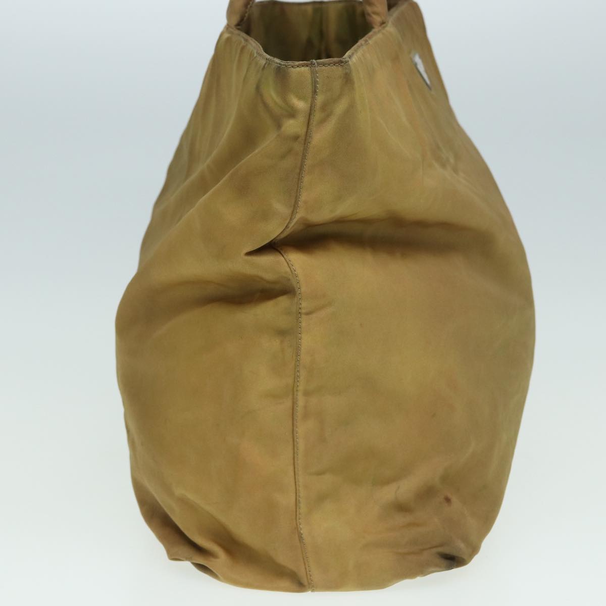 PRADA Hand Bag Nylon Brown Auth