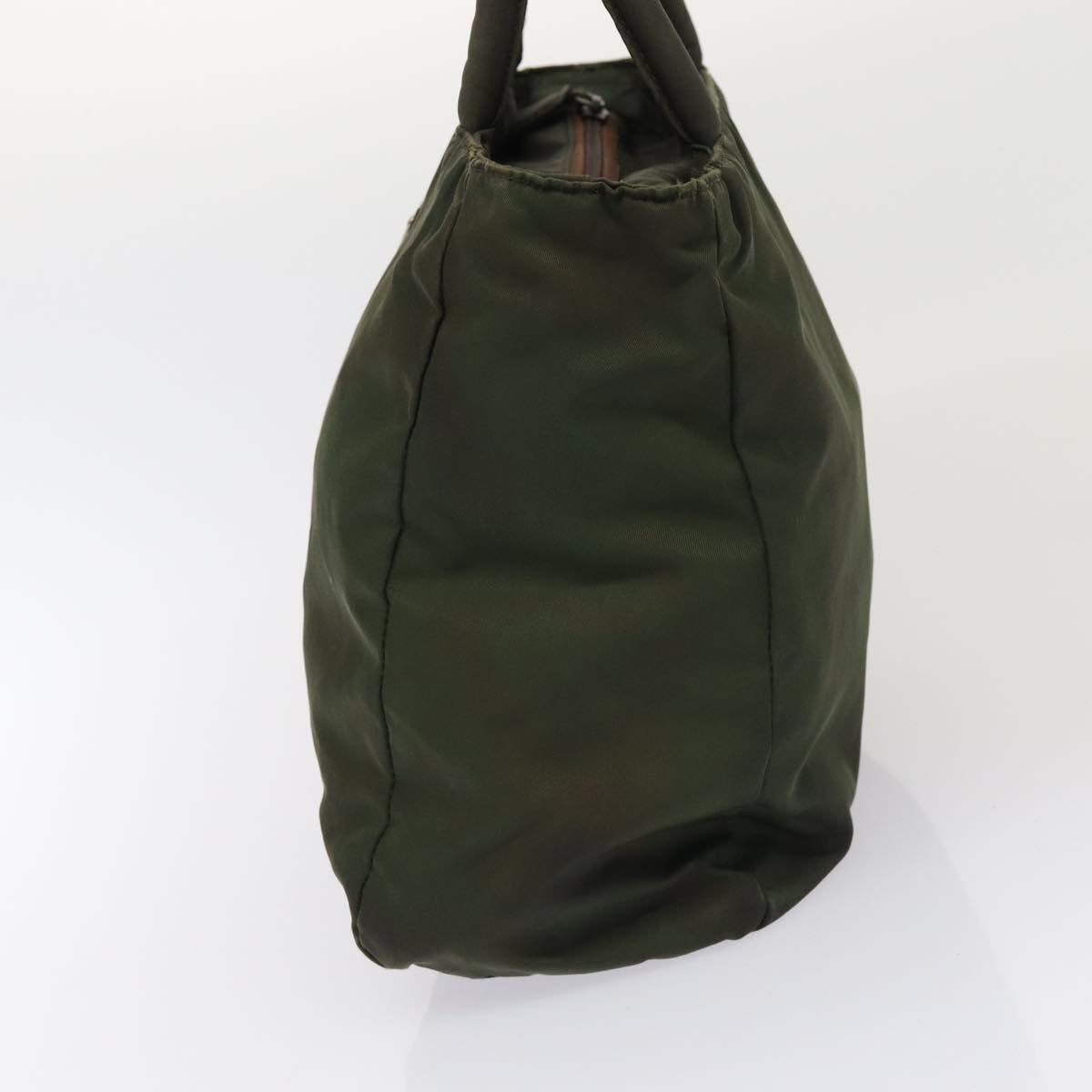 PRADA Hand Bag Nylon Khaki Auth