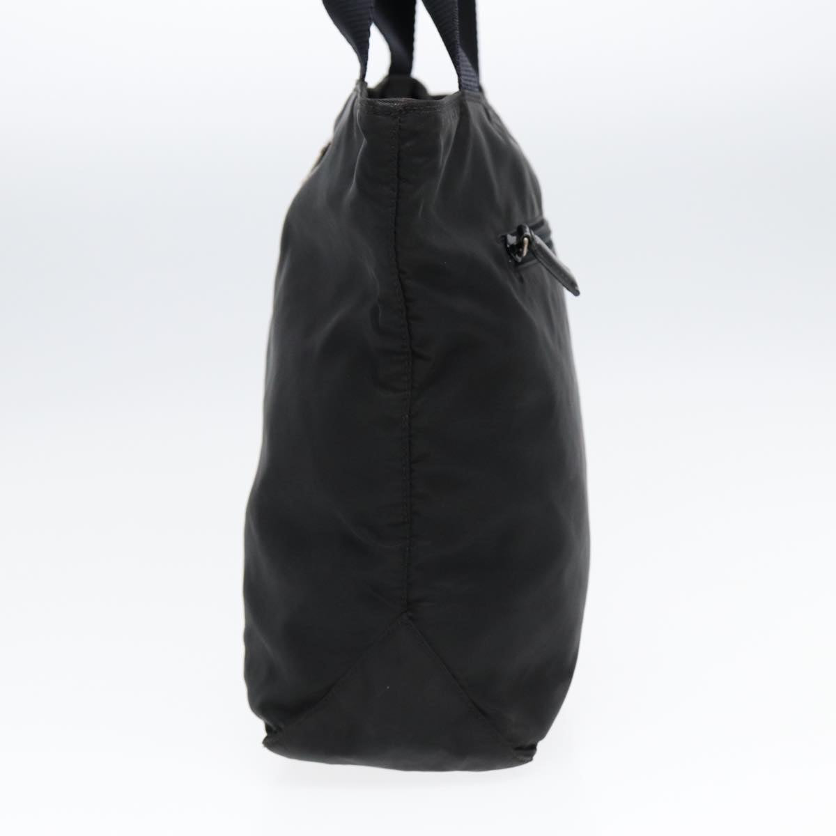 PRADA Shoulder Bag Nylon Black Silver Auth
