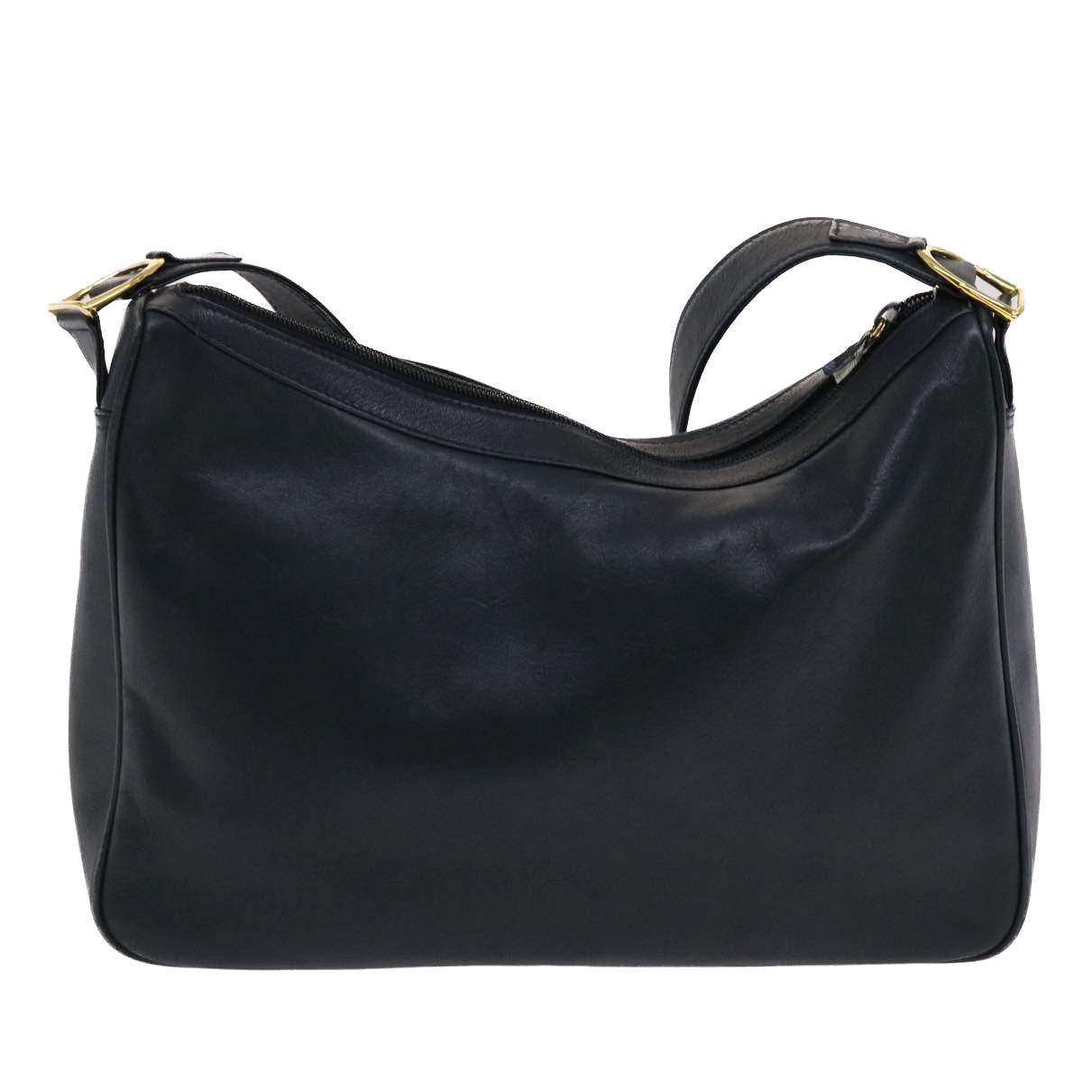 GUCCI Shoulder Bag Leather Navy bs6472