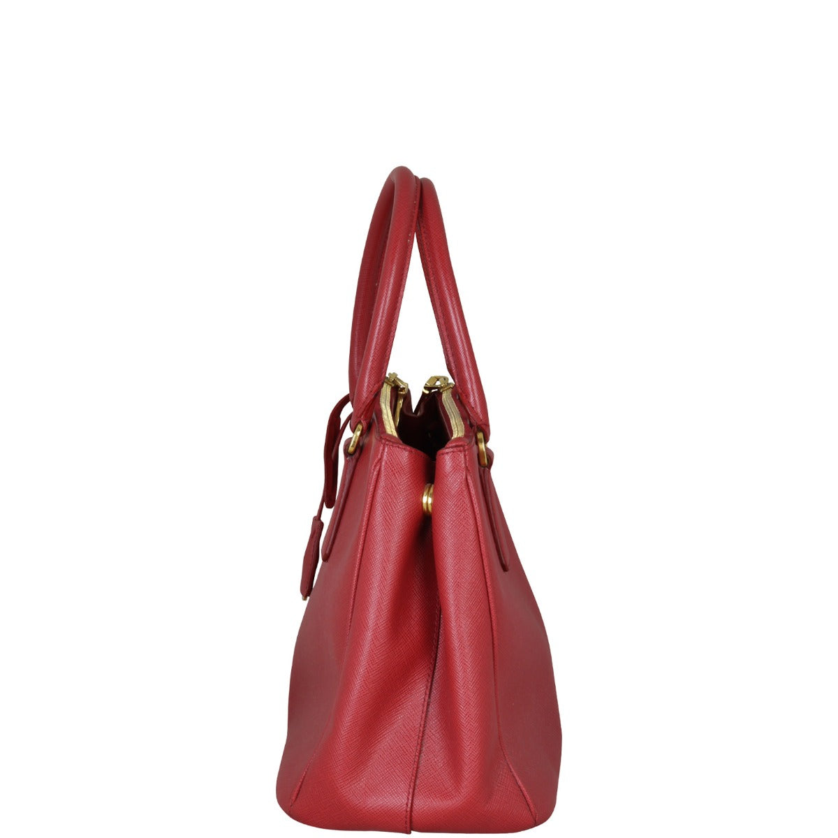 Prada Saffiano Lux Galleria Double Zip Tote Small