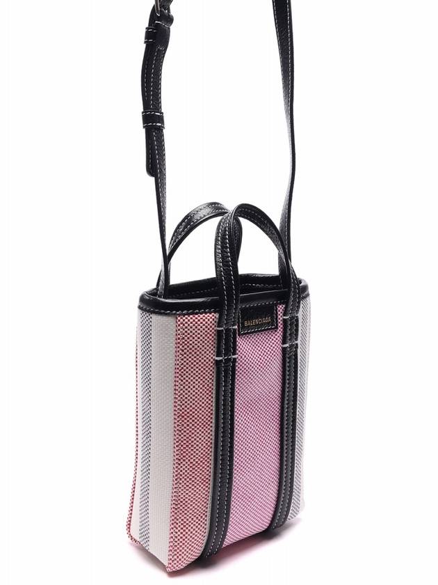 Luxury Balenciaga Trending 2026 Barbes Striped Tote Bag Pink