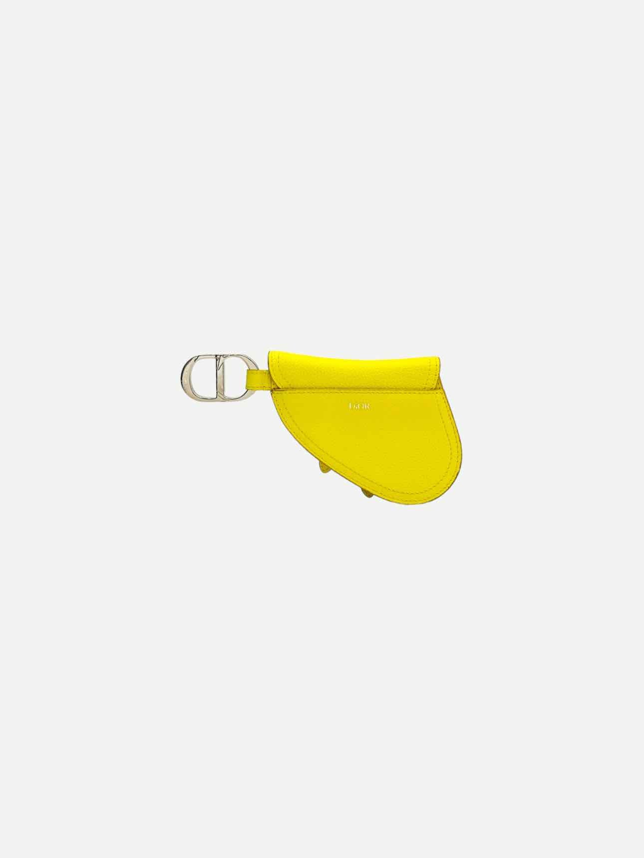 DIOR Saddle Yellow Pouch