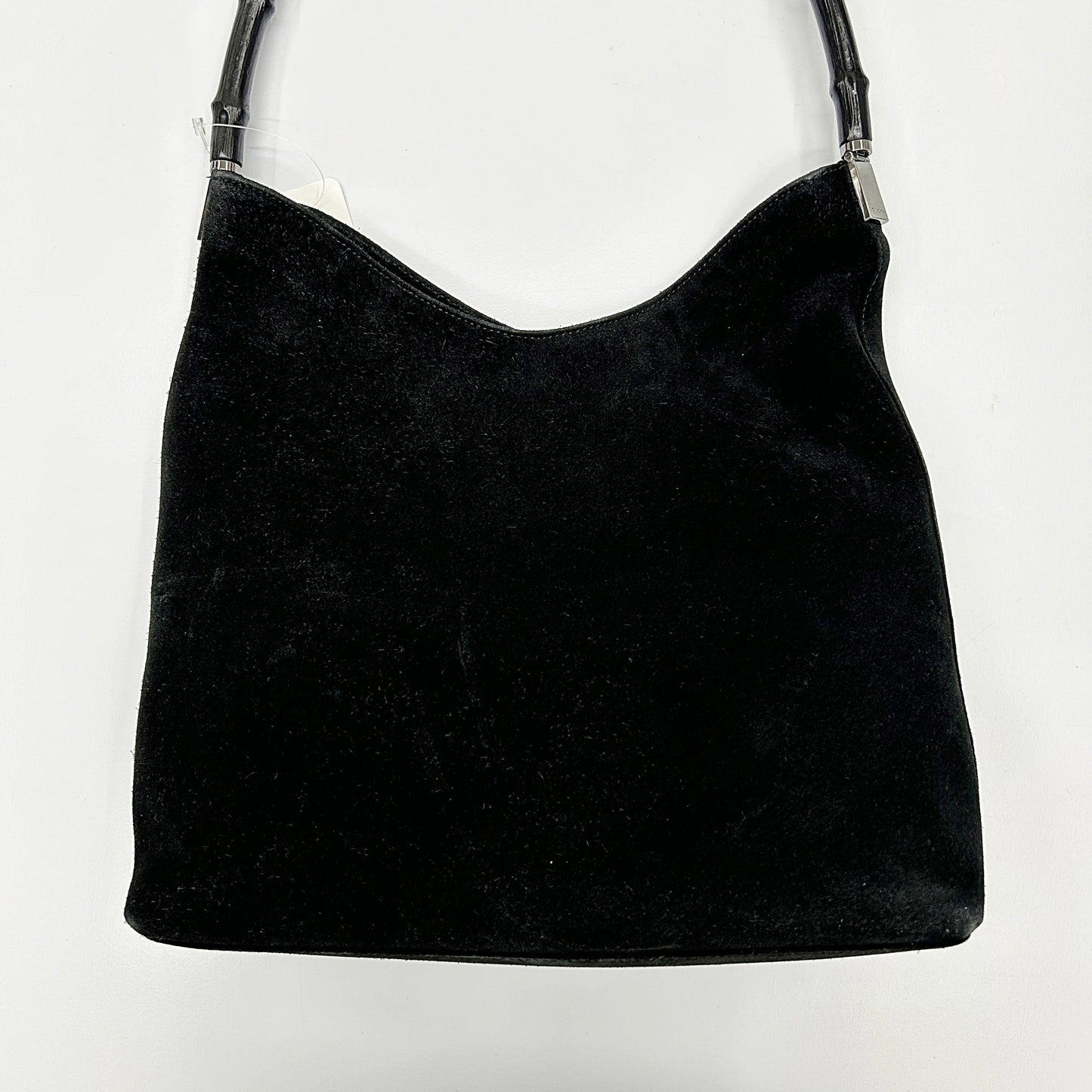 Gucci Suede Bamboo Handle Shoulder Bag gu9412ey