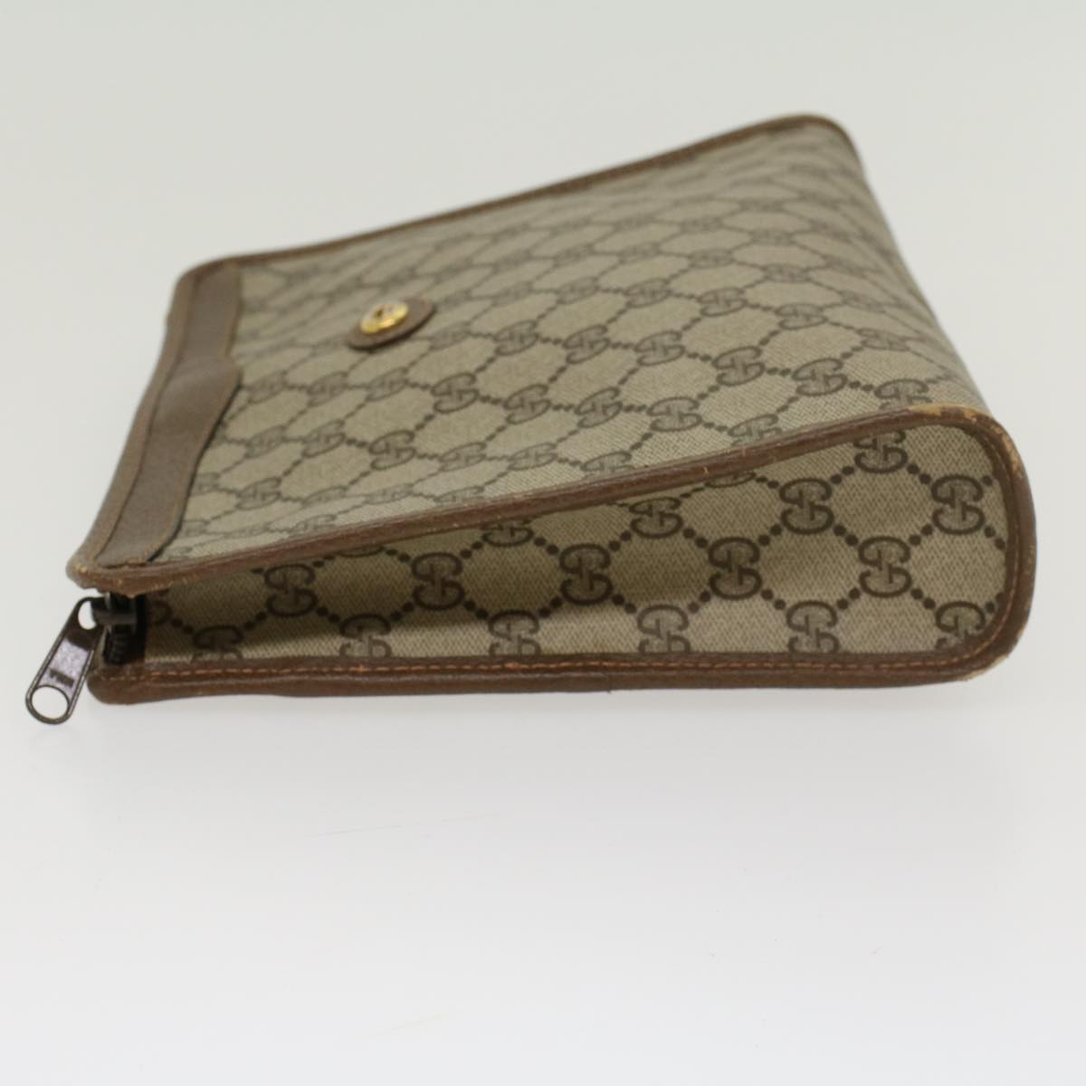 Gucci Leather Canvas Clutch