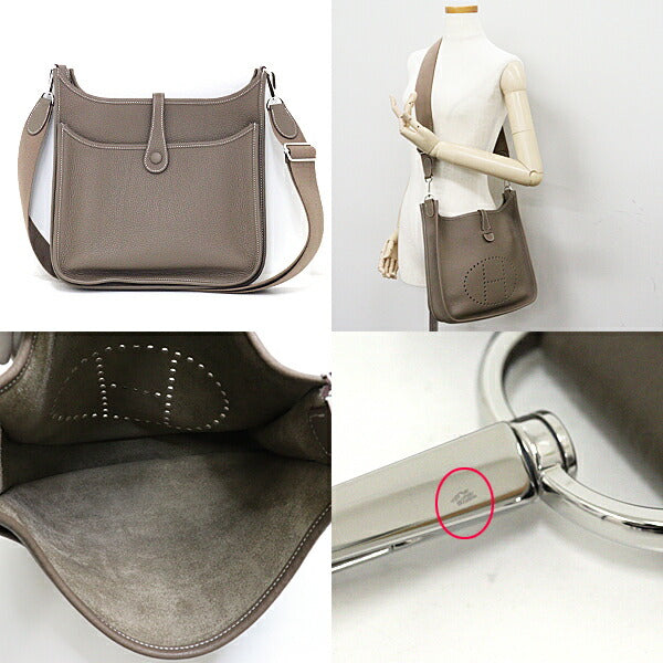HERMES Shoulder Bag Taurillon Clemence Etope Evelyn 3 PM