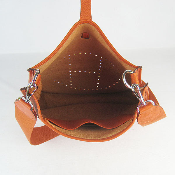 Luxury Hermes Evelyne I handbag orange