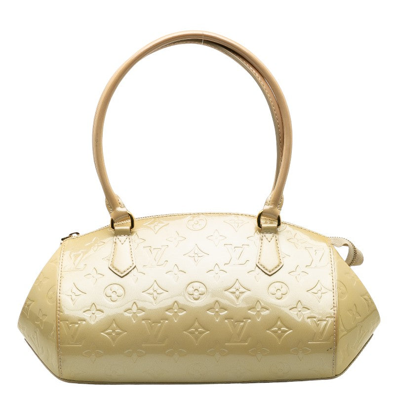 Louis Vuitton Monogram Verney Shawwood PM Handbag M91491 Bronco-Royal Ivory Patent Leather Louis Vuitton