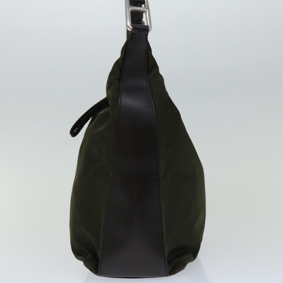 PRADA Shoulder Bag Nylon Khaki Auth fm3207