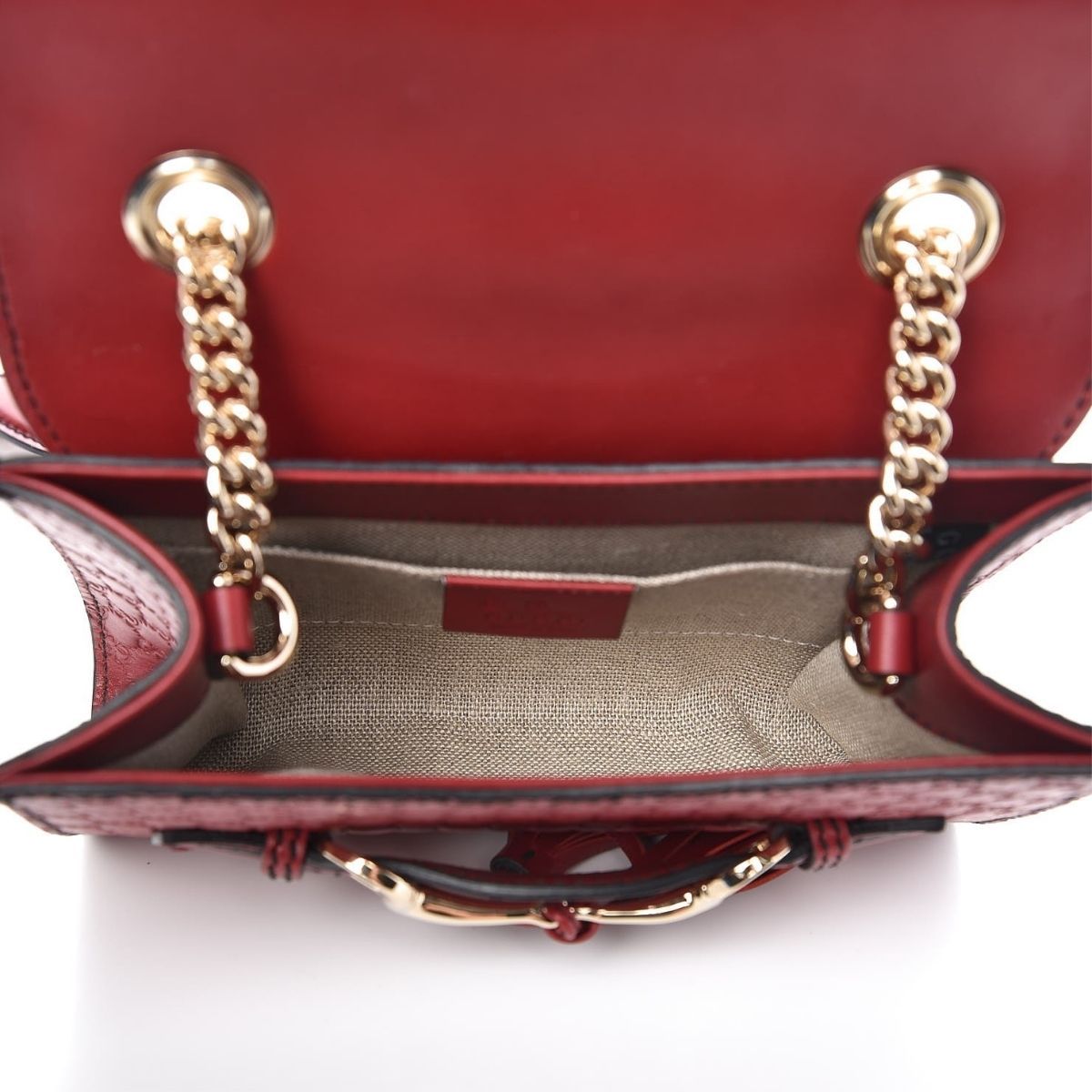 Gucci Monogram Chain Leather Crossbody