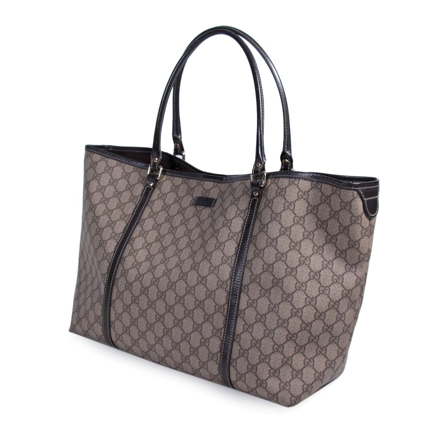 Gucci Joy Leather Canvas Tote