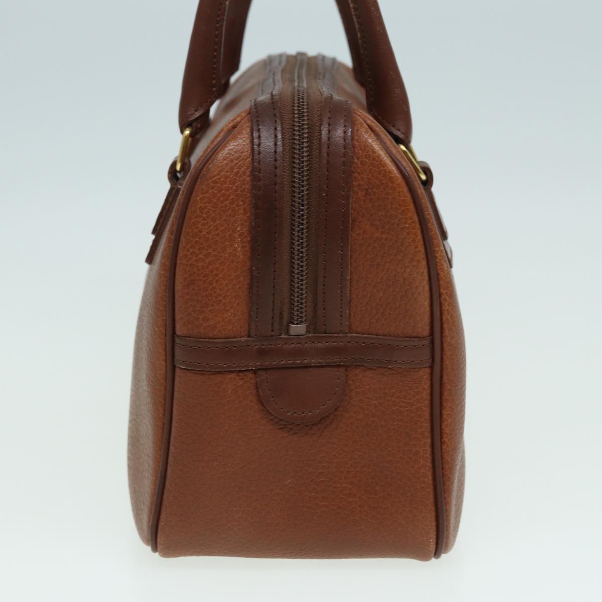 BurberrySs Hand Bag Leather Brown Auth hk1457