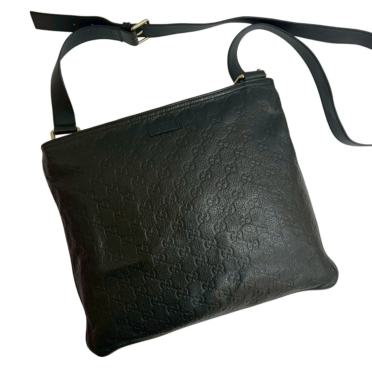 Gucci GG Logo Leather Shoulder Bag