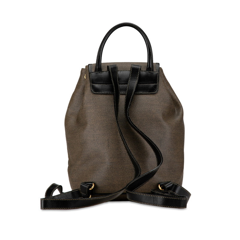 Fendi Canvas Leather Pouch Makeup Bag