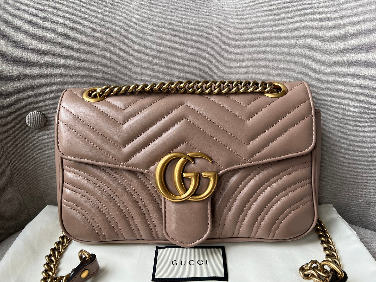 Gucci Chain Leather Shoulder Bag