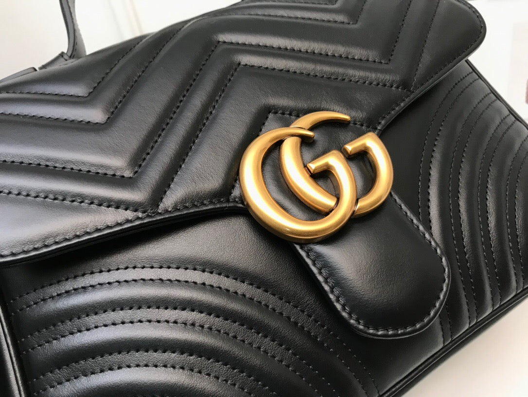 Gucci Monogram Chain Leather Crossbody