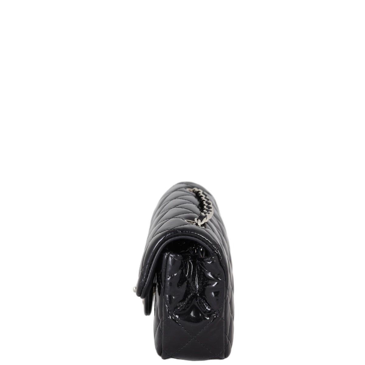 Chanel Classic Flap Mini Rectangular Bag Patent | Black SHW