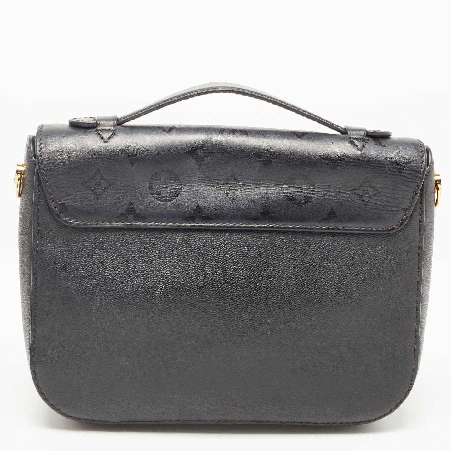 LOUIS VUITTON Black Monogram Leather Very Messenger Bag