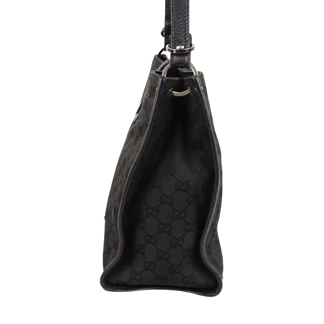 Gucci Black Leather Shoulder Bag Style 3