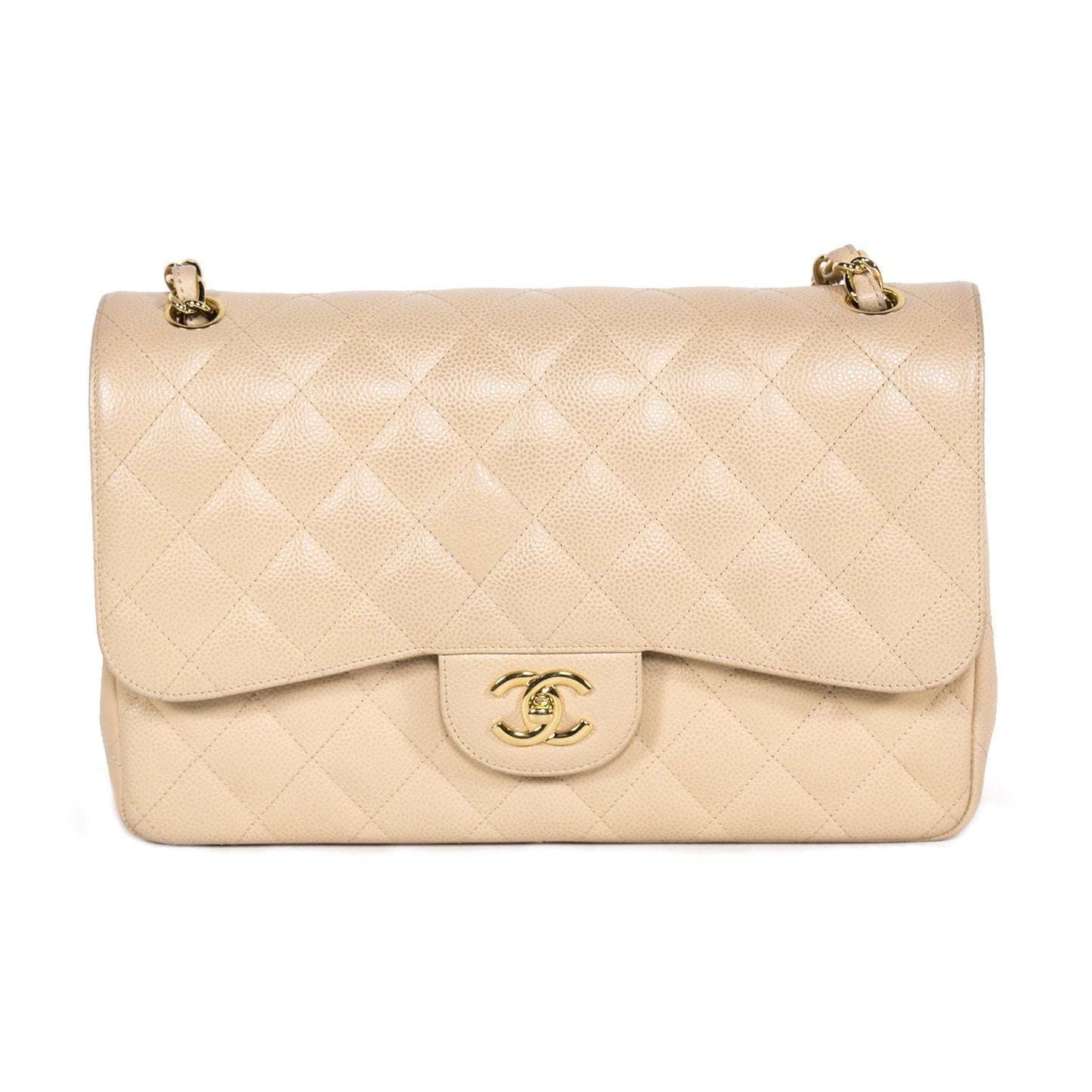 Chanel Caviar Classic Jumbo Double Flap Bag