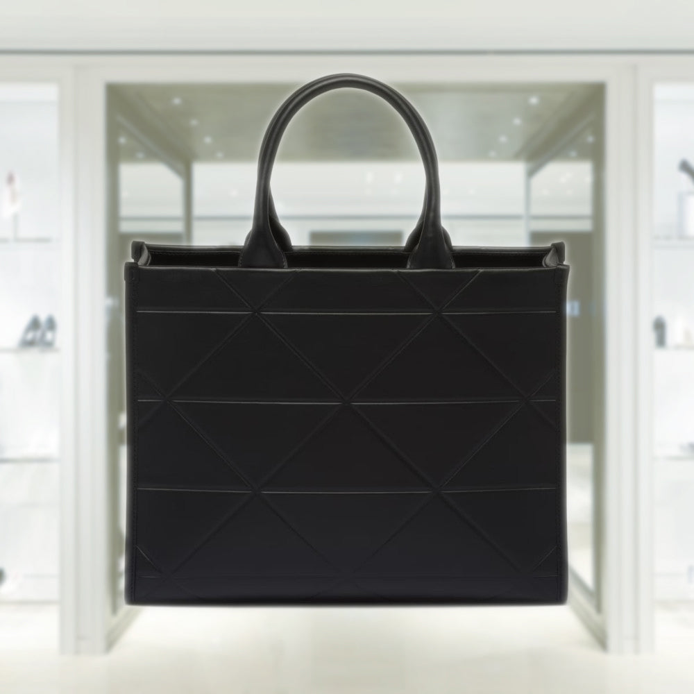 Medium leather Prada Symbole bag with topstitching