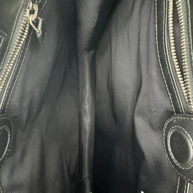 Gucci Leather Canvas Tote