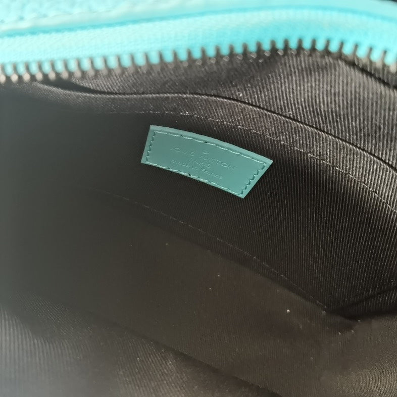 Louis Vuitton Mini Soft Trunk Bag in Turquoise Leather Crossbody