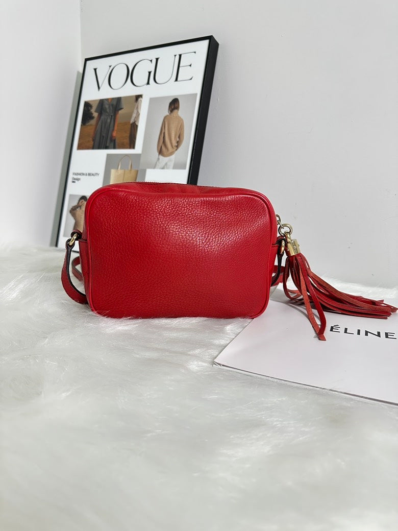 Gucci Soho Camera Bag in Red Leather - Crossbody