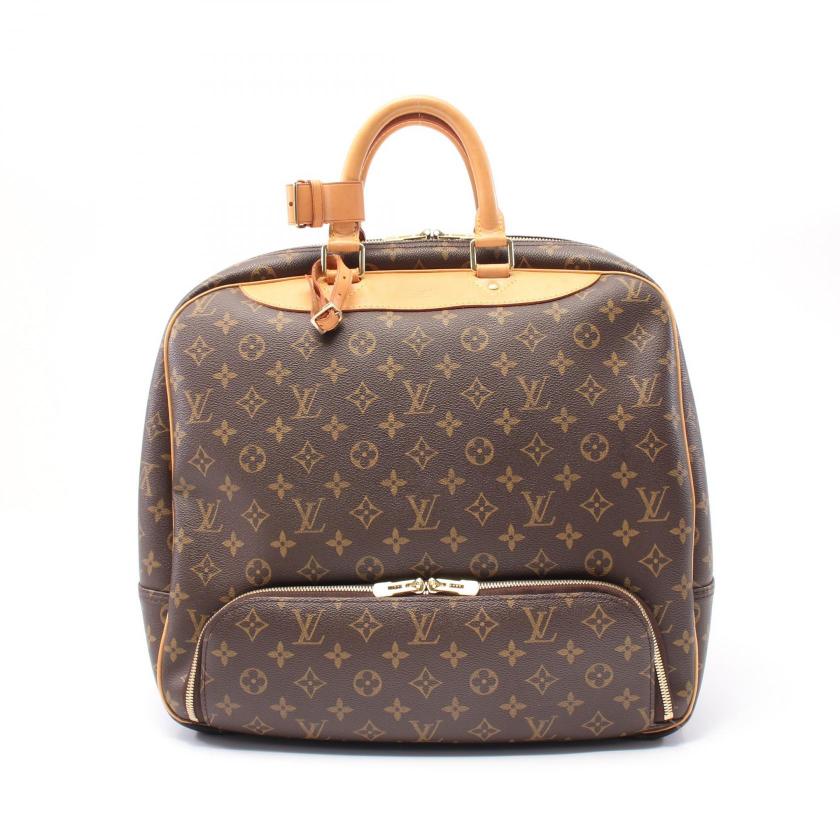 Louis Vuitton Evasion Monogram Boston Bag Brown