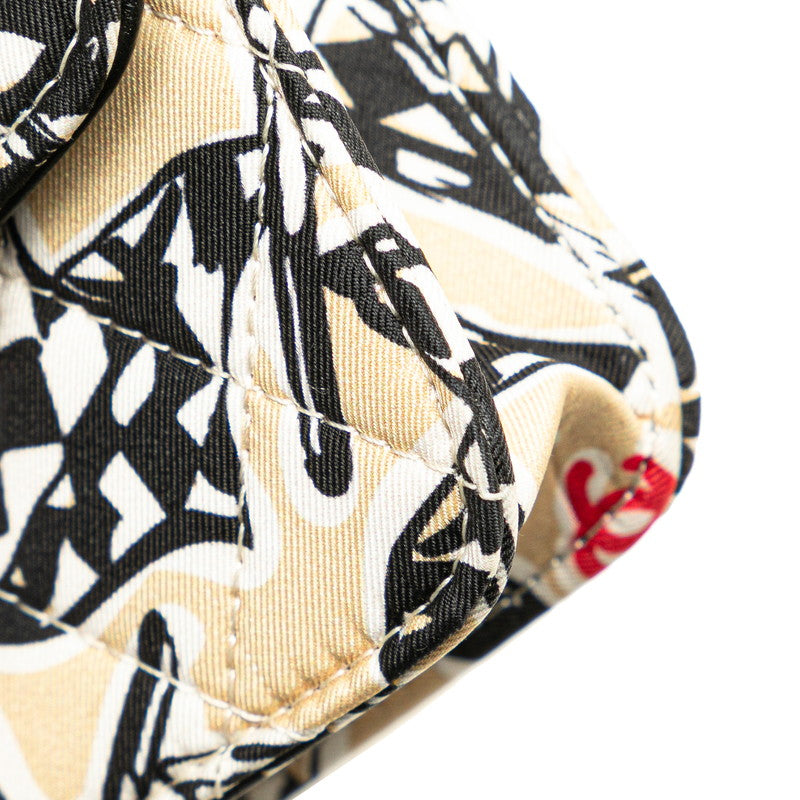 Chanel Matelasse Coco Checker Flag Motif Canvas Leather Mini Shoulder Bag