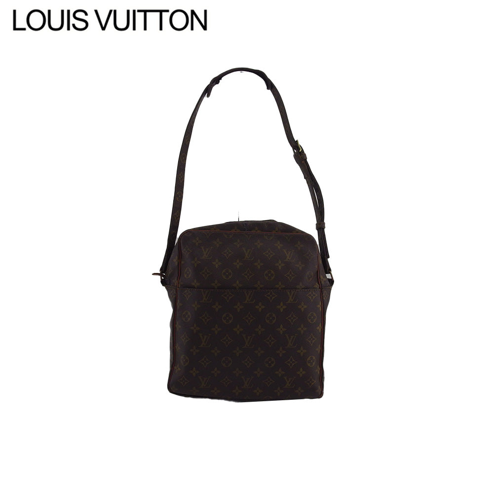 LOUIS VUITTON Shoulder Bag Dark brown x beige Marceau