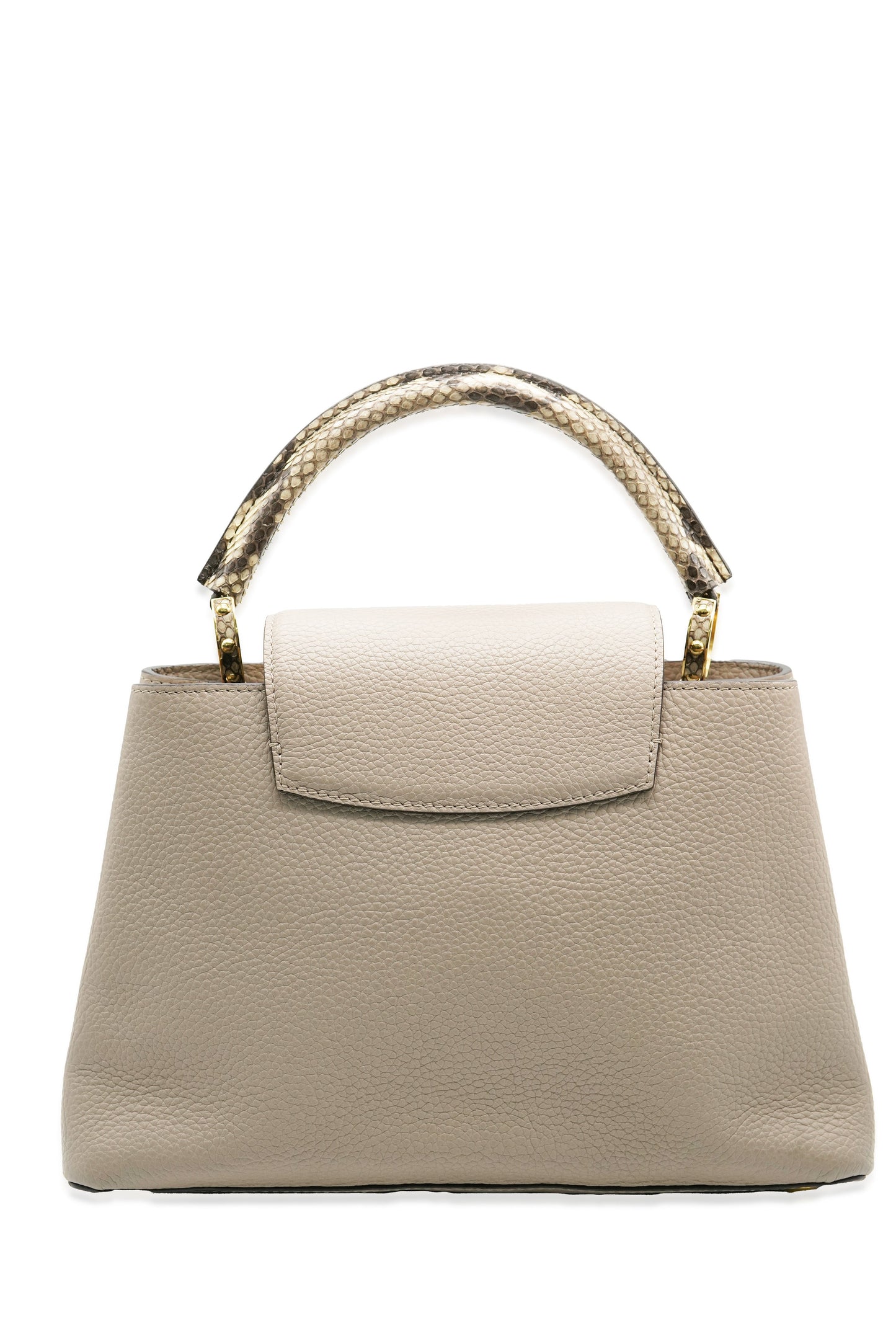 Luxury Women's Handbag | Louis Vuitton Galet Python Taurillon Capucines MM