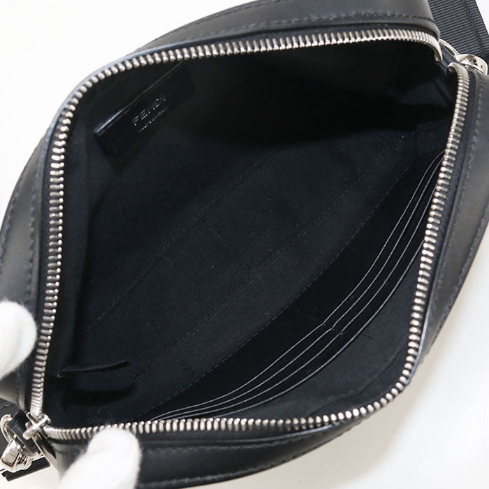 FENDI 7M0286 ALKA F0R2A Camera case Diagonal Shoulder Bag PVC/leather black mens