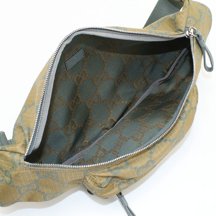 GUCCI 792287 Belt bag GG Ripstop body bag Nylon green mens