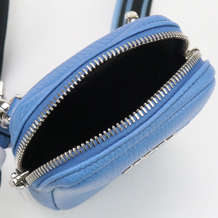PRADA 1BP027 Shoulder Bag Diagonal leather Blue Women
