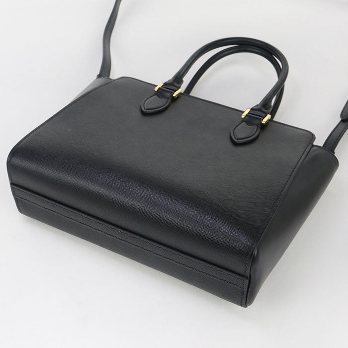 PRADA 1BA113 Handbag Safiano 2WAYTote bag leather black Women