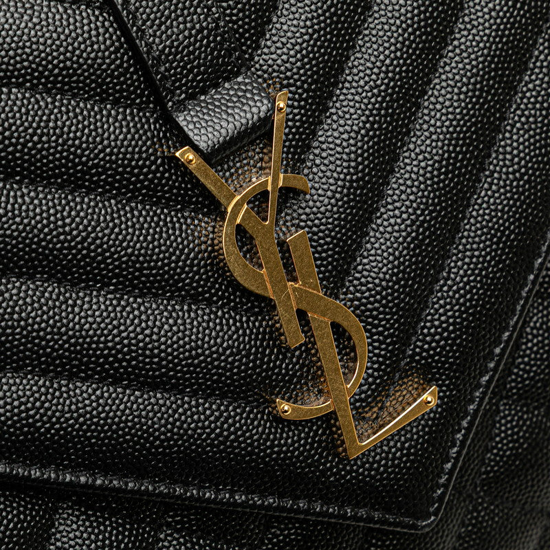 Saint Laurent Envelope Medium Leather Shoulder Bag