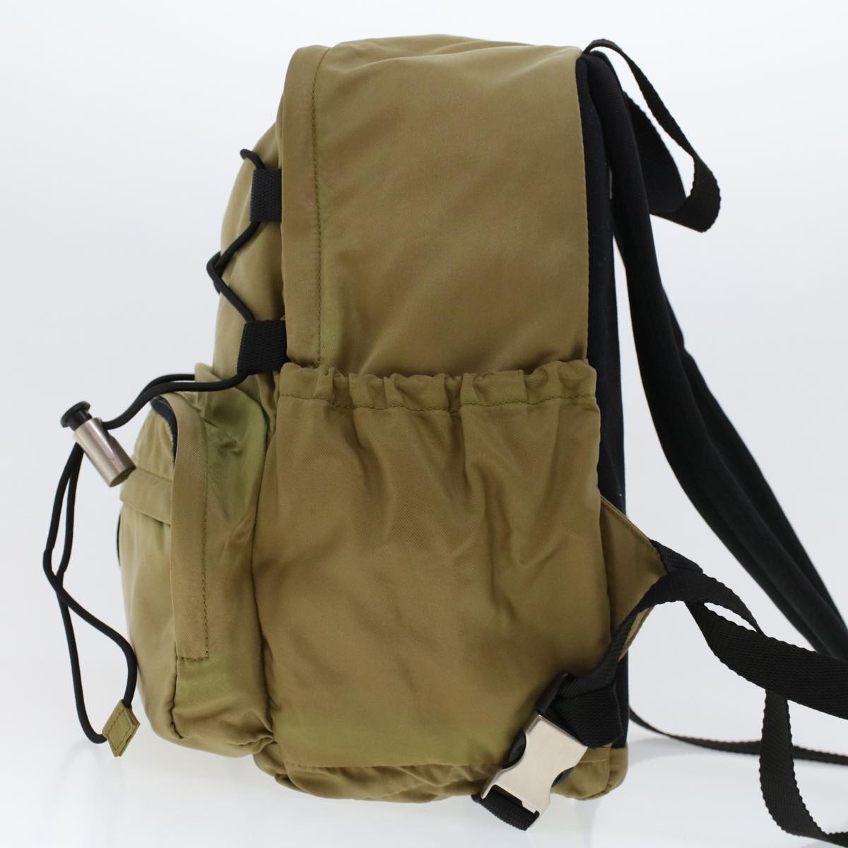 PRADA Backpack Nylon Khaki Auth