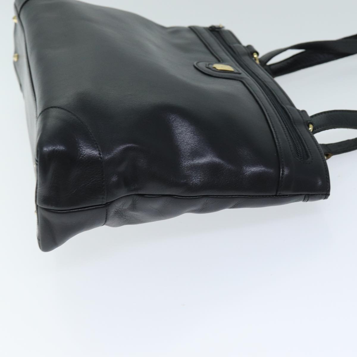 Luxury CELINE Tote Bag Leather Black 12677