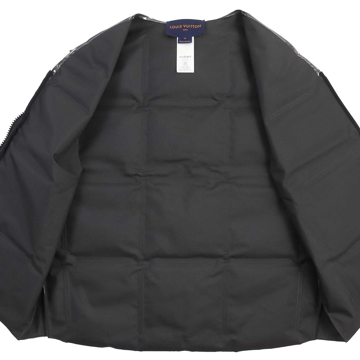 LOUIS VUITTON Vest Outer: 100% polyvinyl chloride; Lining: 100% polyester Dark brown type mens 52