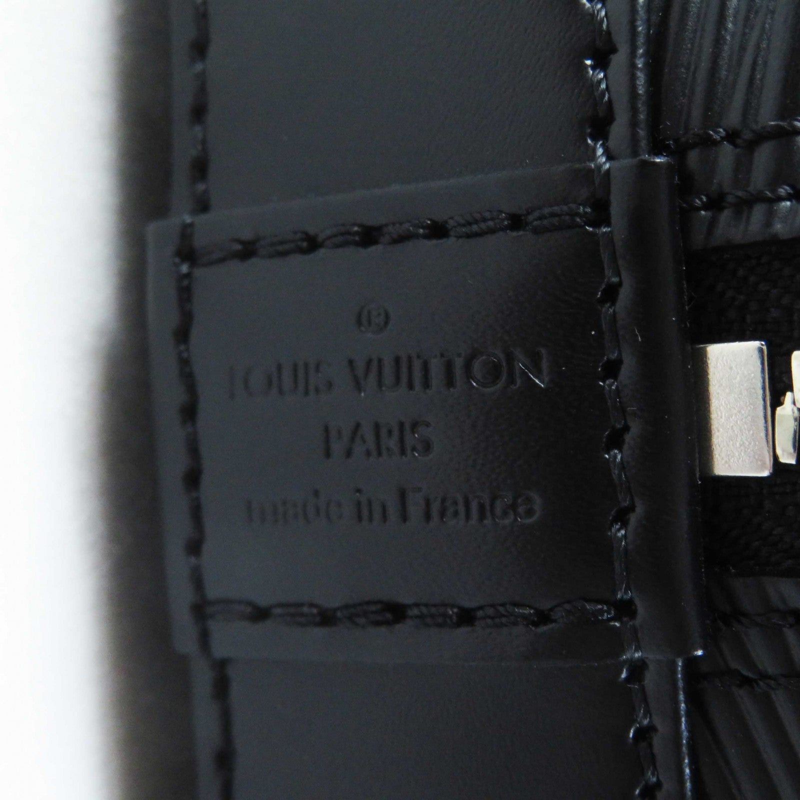 LOUIS VUITTON Handbag M40862 Epi Leather black Alma BB