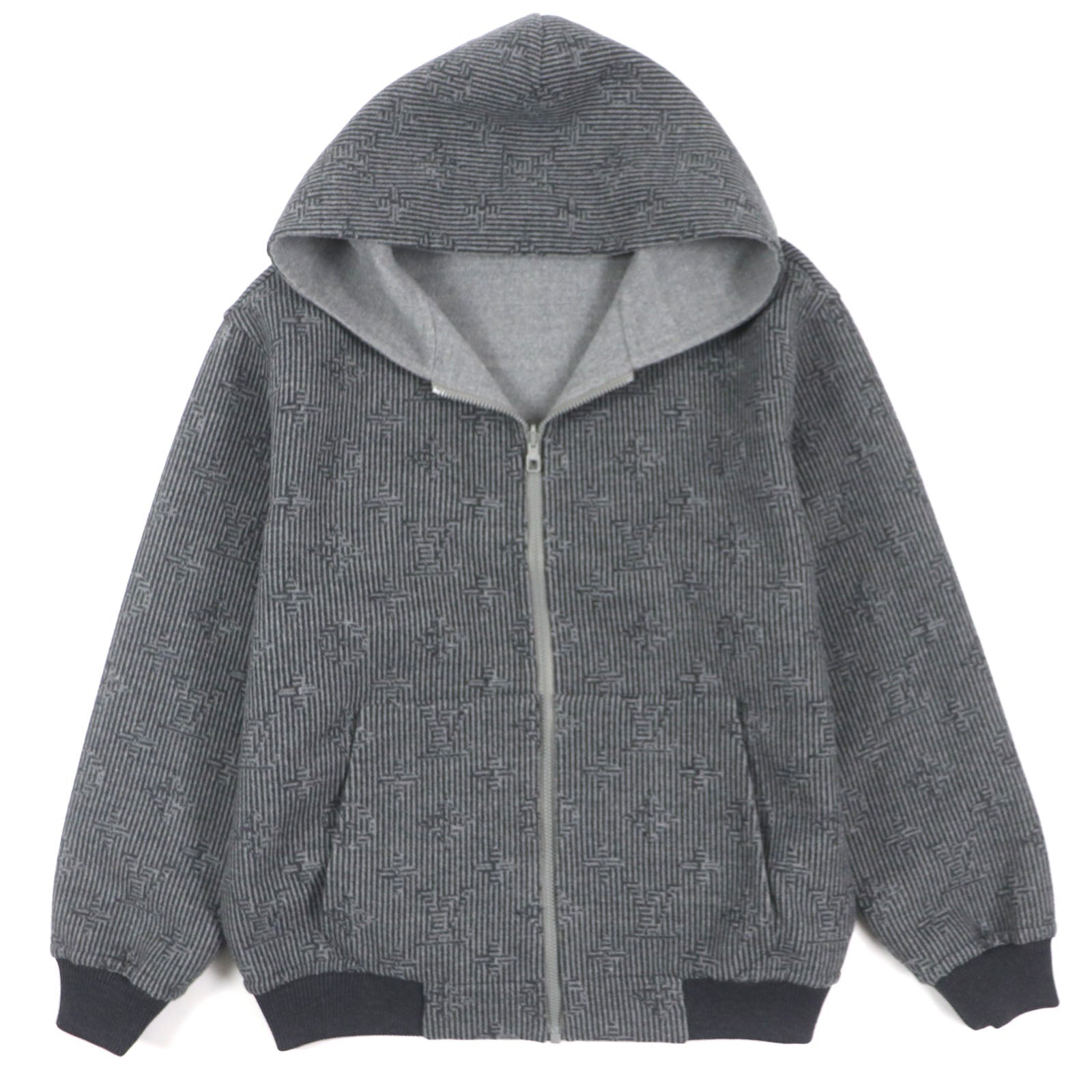 LOUIS VUITTON Blouson Main: 99% wool, Main: 1% nylon gray Monogram mens 50