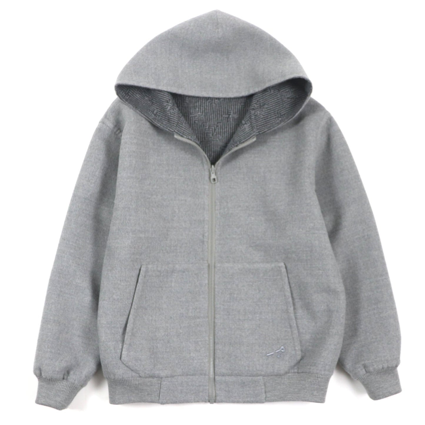 LOUIS VUITTON Blouson Main: 99% wool, Main: 1% nylon gray Monogram mens 50