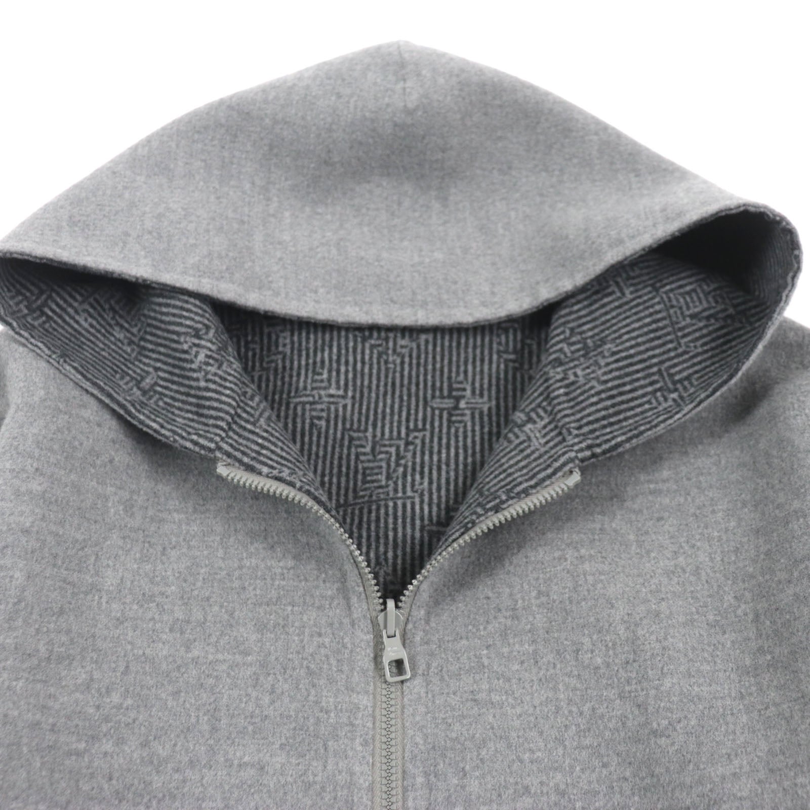 LOUIS VUITTON Blouson Main: 99% wool, Main: 1% nylon gray Monogram mens 50